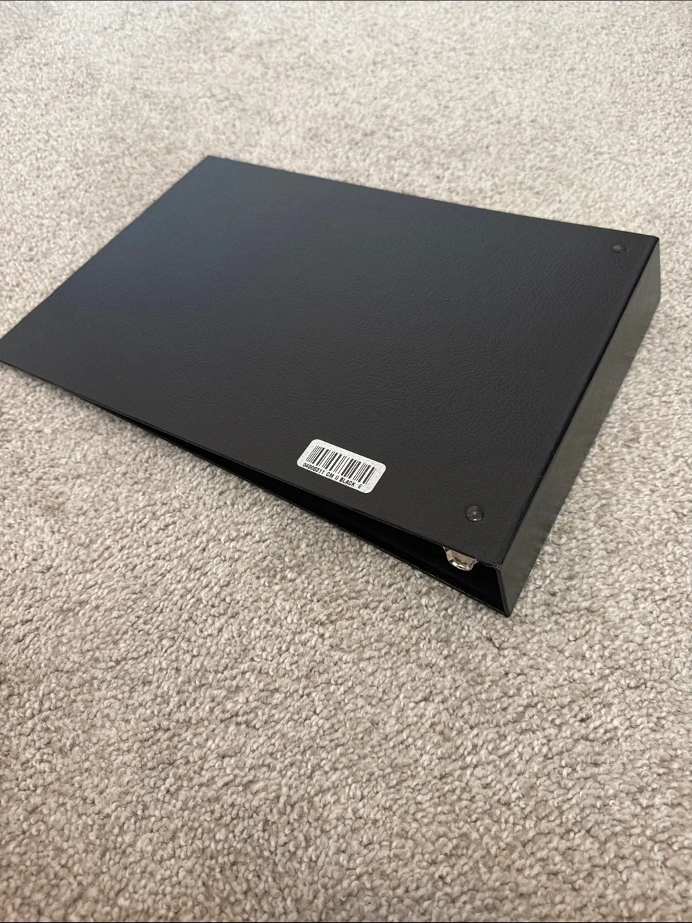 Black 7 Ring Business Checkbook Binder